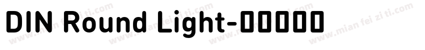 DIN Round Light字体转换